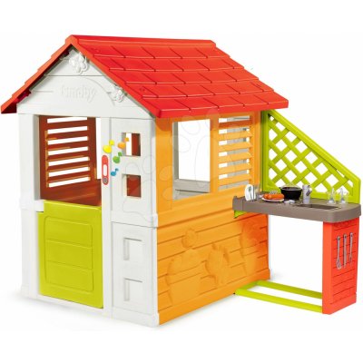 Smoby Domeček Sluníčko Sunny s elektronickým zvonkem a kuchyňkou od 24 m – Zboží Dáma