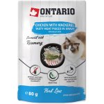 Ontario Herb Cat Chicken with Mackerel 80 g – Sleviste.cz