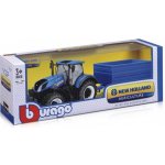 Bburago Farm Tractor New Holland W8 s vlečkou 1:32 – Zboží Mobilmania