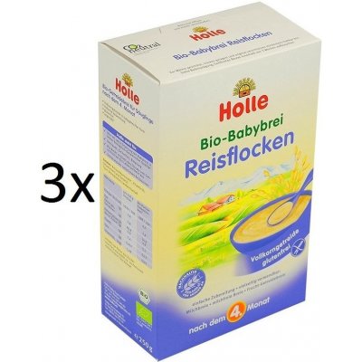 Holle Bio Nemléčná kaše Rýžová 3 x 250 g – Zboží Mobilmania