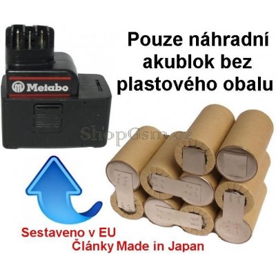 AEB Panasonic - Metabo 30066000, 31724000, 12V 3000 mAh články Panasonic KIT - neoriginální – Sleviste.cz