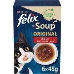 Felix Soup Hovězí, kuře, jehně 6 x 48 g – Hledejceny.cz