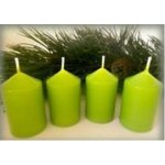 Bony Svíčka adventní 4ks -světle zelená 40 x 65 mm | Zboží Auto