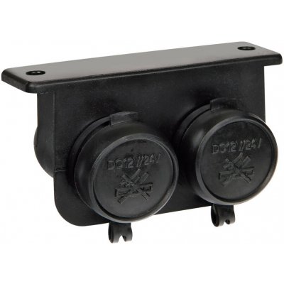 Zapalovač - zásuvka vodotěsná dvojitá 12/24V | Zboží Auto