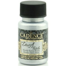 Cadence Textilní barva Dora Textile stříbrná 50 ml