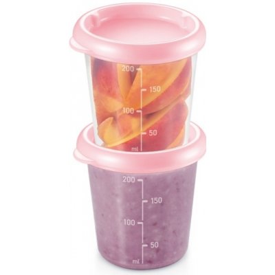 TESCOMA Papu Papi 200 ml 2 ks růžové - plastové dózy na potraviny