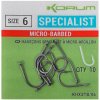 Rybářský háček KORUM Xpert Specialist Micro Hooks vel.16 10ks