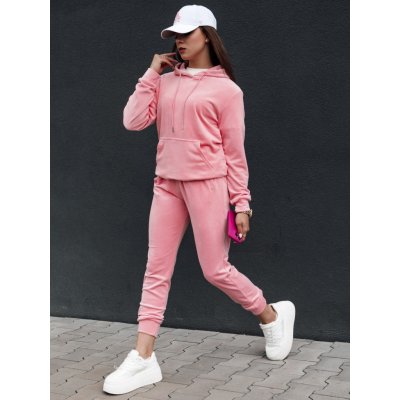 Basic růžová velurová tepláková souprava relax fit ay1069 – Zboží Dáma Basic růžová velurová tepláková souprava relax fit ay1069 – Zboží Dáma