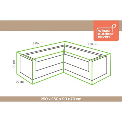 Winza Obal na sedací soupravu ve tvaru L rovnoramenný 250x250x90x70cm – Hledejceny.cz
