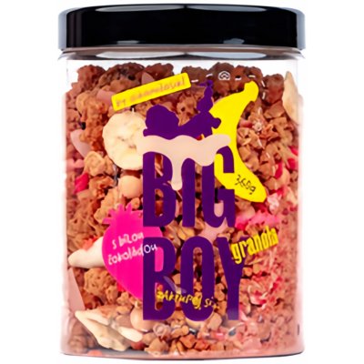 BIG BOY Proteinová granola s bílou čokoládou by kamilasikl 360 g – Zboží Dáma