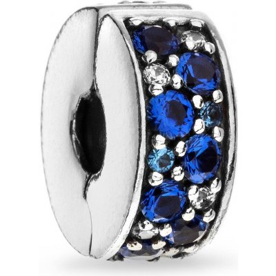 Pandora Třpytivý modrý klip 791817NSBMX – Hledejceny.cz