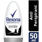 Rexona Invisible Black + White roll-on 50 ml – Zboží Mobilmania