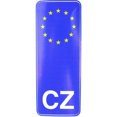 Avisa Samolepka modrý EU proužek s označením CZ (89 x 33 mm) - – Zbozi.Blesk.cz