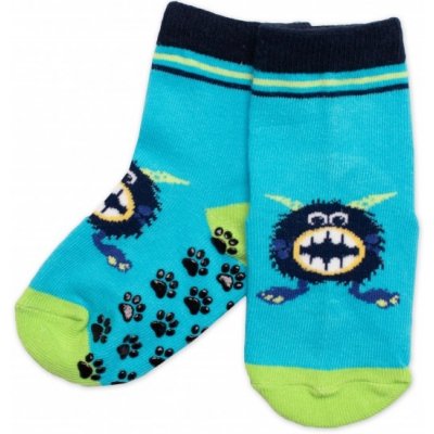BN Dětské ponožky s ABS Příšerky tyrkys – Zboží Mobilmania