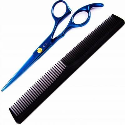 FOX Blue Rose Profesionální kadeřnické nůžky na vlasy pro praváky 6´ modré – Zboží Dáma