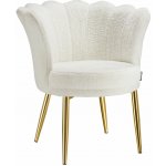 tectake 405914 stella umělá kožešina krémová / zlatá – Zboží Mobilmania