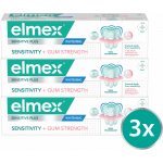 Elmex Sensitive Sensitivity + Gum Strenght Whitening 3 × 75 ml – Hledejceny.cz