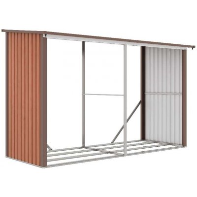 PENTA CZ s.r.o. Přístřešek na dřevo G21 WOH 682 - 302x119 cm, hnědý – Zboží Dáma