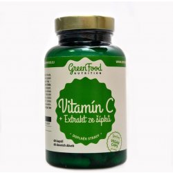 Greenfood Nutrition Vitamín C 500 mg + Extrakt ze šípků kapsle pro posílení imunity 60 kapslí