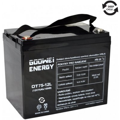 Goowei Energy GEL OTL75-12 75Ah 12V – Zbozi.Blesk.cz