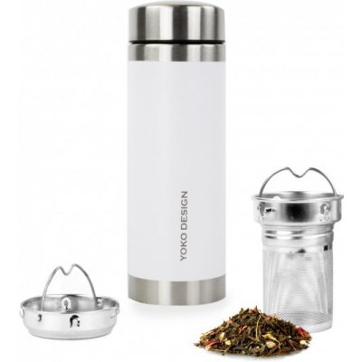 Yoko Design termoska se sítky na louhování čaje 350 ml bílá – Hledejceny.cz