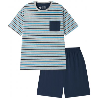 Wolf & Wolfie S2675B šedý proužek šedá – Zboží Mobilmania