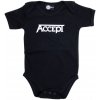 Kojenecké body body dětské Accept Logo Black Metal Kids