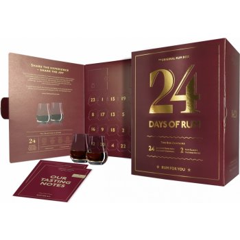 24 Days of Rum Rumový kalendář 2021 41,2% 24 x 0,02 l (dárkové balení 2 sklenice)