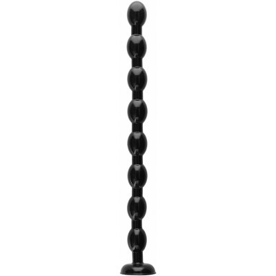 Ouch! Ass Snake Beaded Dildo Black 50cm