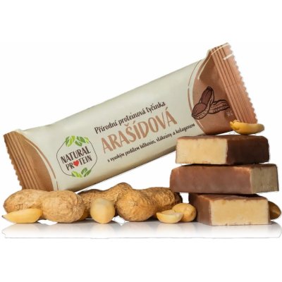 NaturalProtein Proteinová tyčinka s kolagenem 50 g – Zboží Mobilmania