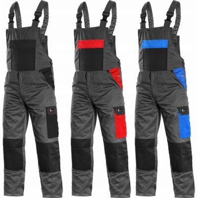 Canis CXS PHOENIX CRONOS pracovní kalhoty s laclem šedo-modré – HobbyKompas.cz