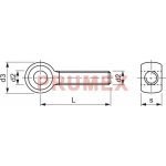 Šroub s okem celý závit DIN 444LB M10x140 pozink – Sleviste.cz