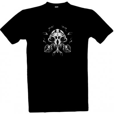 Tričko s potiskem Triko - Alien Mask pánské Černá – Zboží Mobilmania