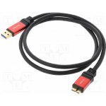 Delock 82760 USB A vidlice USB B micro vidlice zlacený 1m černý – Zboží Živě
