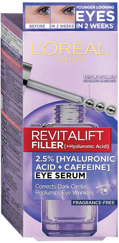 L\'Oréal Revitalift Filler oční sérum s kyselinou hyaluronovou 20 ml