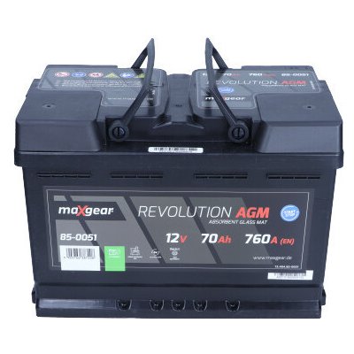 MaXgear Revolution AGM 12V 70Ah 760A 85-0051 – Zboží Mobilmania