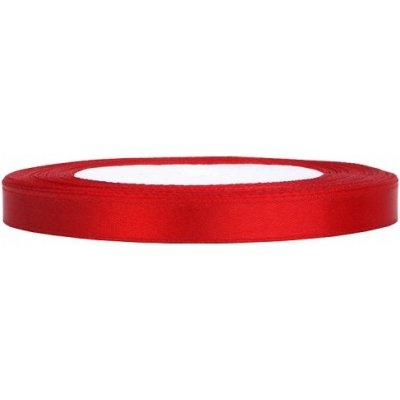 STUHA saténová červená 0,6cm/25m – Zboží Mobilmania
