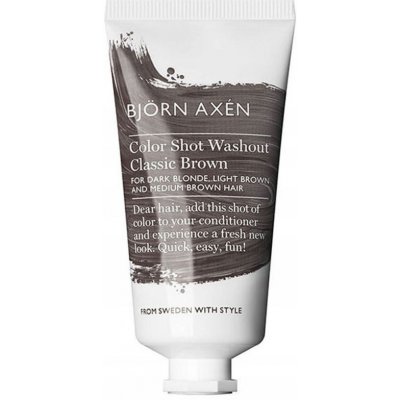 Björn Axén Color Shot Washout omyvatelná barva na vlasy Classic Brown 50 ml