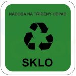 SKLO - Nádoba na tříděný odpad - Samolepka na popelnice – Zboží Mobilmania