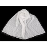 Prima-obchod Společenský šifónový šál přes ramena / štola 180x70 cm, barva 1 Off White – Zbozi.Blesk.cz