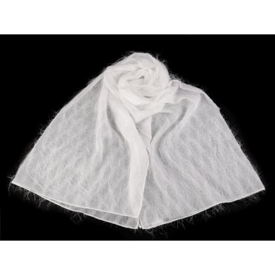 Prima-obchod Společenský šifónový šál přes ramena / štola 180x70 cm, barva 1 Off White – Zbozi.Blesk.cz