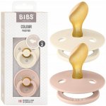 Bibs Colour anatomické dudlíky přírodní kaučuk 2ks Ivory / Blush – Zboží Mobilmania