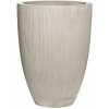 Květináč a truhlík Pottery Pots Květináč Ben, světle šedá (vertikální vroubkování) 55 cm