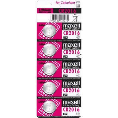 MAXELL Lithium CR2016 5ks 0283 – Zbozi.Blesk.cz