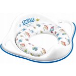 Maltex Redukce na WC s úchyty měkká Šmoulové white – Zboží Mobilmania