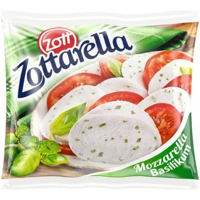 Zott Zottarella Mozzarella s bazalkou 125g