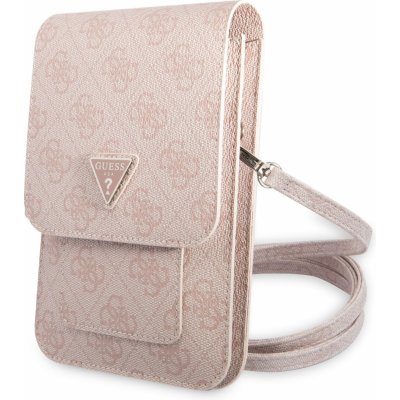 Pouzdro Guess 4G Triangle Logo Bag růžové