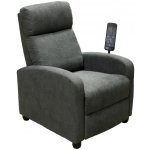 Idea Masážní polohovací DELUXE elektrické látka šedá světle – Zbozi.Blesk.cz