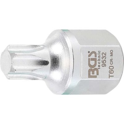 BGS Technic BGS 9532 Zástrčná hlavice 1/2" (šestihran 22mm) T-profil (pro Torx) T60 pro klínové žebrované řemeny – Zboží Mobilmania