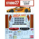 1:24 McLaren MP4/12C GT3 - Spa 2011 Decals Set – Hledejceny.cz